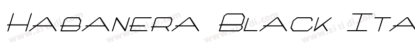 Habanera Black Itali字体转换